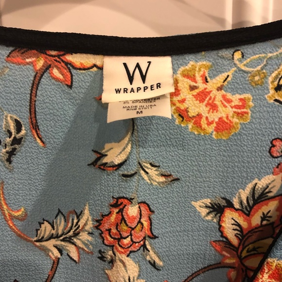 Blue Wrapper Dress - Picture 4 of 5